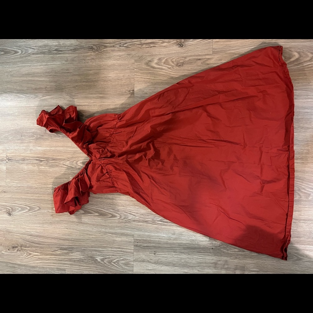 French Connection Spring Maroon Red Dress